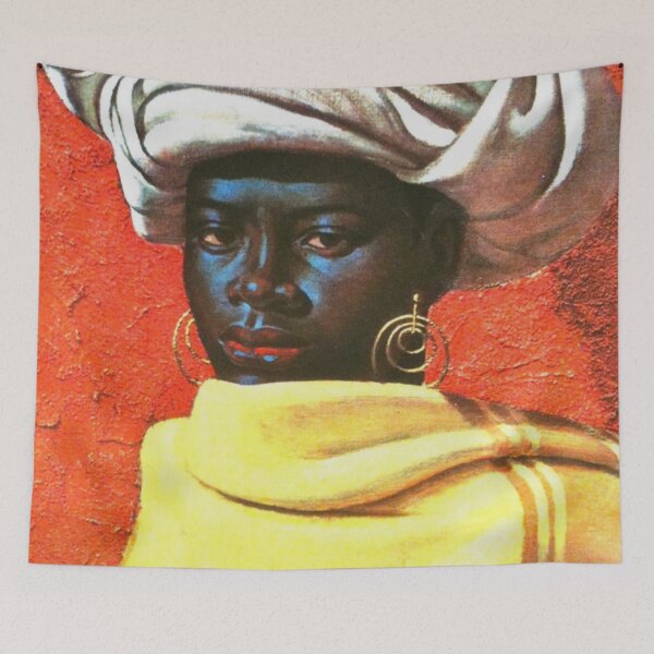 Artikelvorschau, Vladimir Tretchikoff Vintage Malerei, berühmte Kunstreproduktion, afrikanische Modeillustration entworfen und verkauft von HoneymoonHotel.