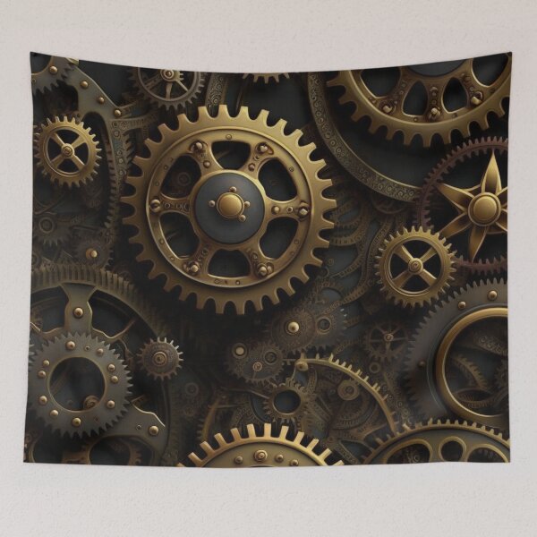 Item preview, Steampunk Gear Pattern designed and sold by Sabot119.