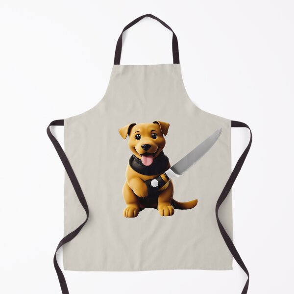 Item preview, Dog with knife designed and sold by Mebbotai.