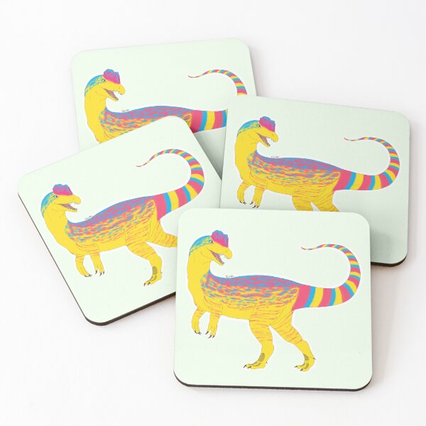 Item preview, Dilophosaurus Pride Sticker designed and sold by JoItiks.