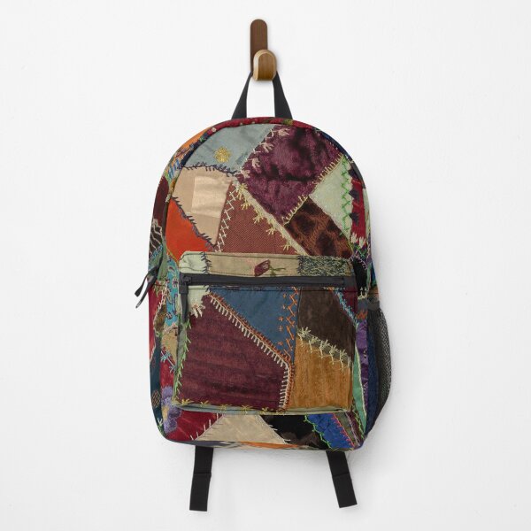 Vista previa del artículo con la obra «Patchwork acolchado antiguo multicolor», diseñado y vendido por ScavengerStyle.