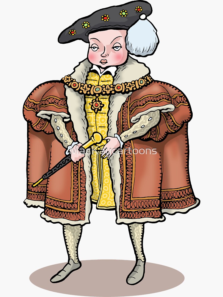 "King Edward VI" Sticker By MacKaycartoons | Redbubble