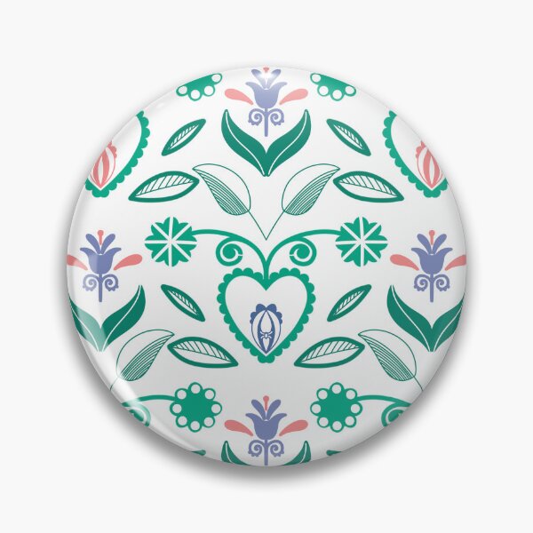 Item preview, Floral Boho Vector Seamless Pattern Folklore Skandinavian designed and sold by marie-inks.