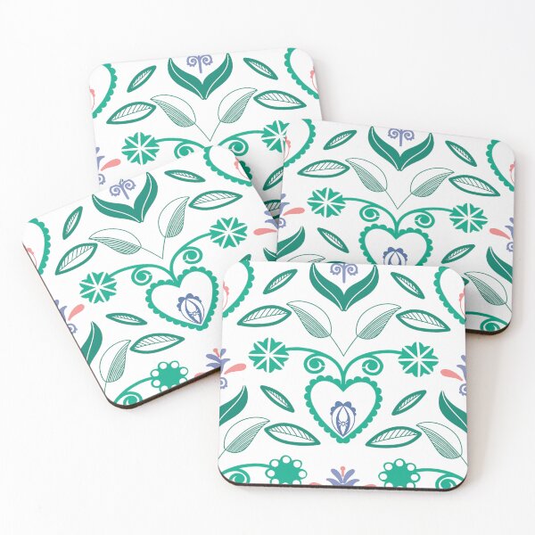 Item preview, Floral Boho Vector Seamless Pattern Folklore Skandinavian designed and sold by marie-inks.