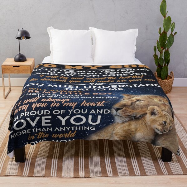 Item preview, To my Son, from mom gift idea, my little boy yesterday my friend today and my son forever mother Son meaningful lioness and cub designed and sold by BAYIDESIGNER.