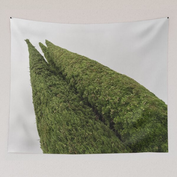 Item preview, Sculpturesque Greenery - Three Cypress Trees Chiseled Against the Sky designed and sold by Georgia Mizuleva.