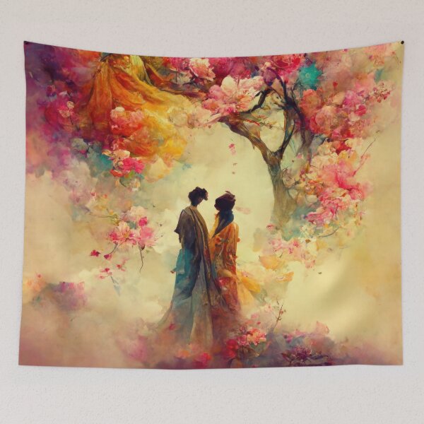 Item preview, Two under the sakura tree designed and sold by MorningPanda.