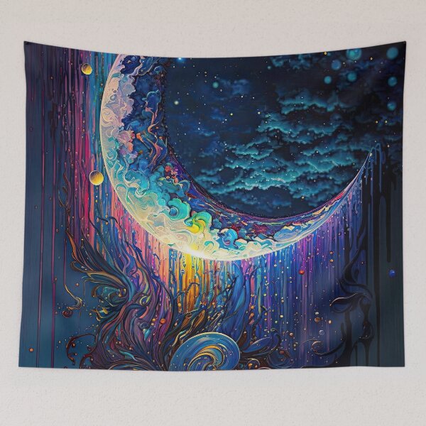 Item preview, Multicolored Moon designed and sold by Lewizuh.