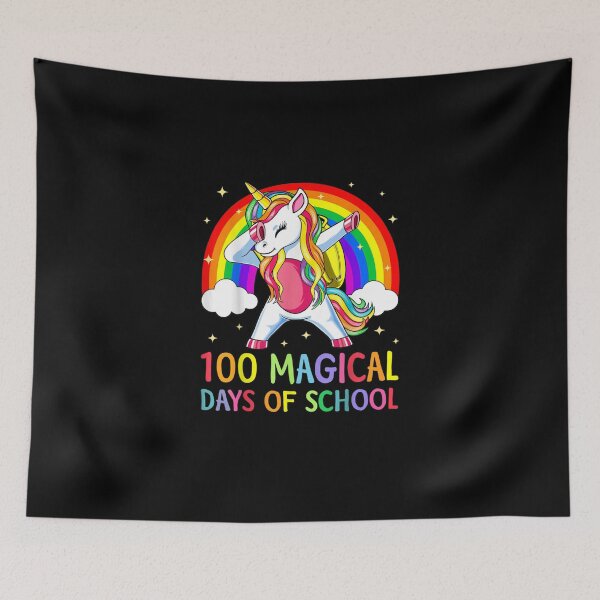 Item preview, Happy 100th Day Of School Unicorn 100 Magical Days Rainbow designed and sold by jounior ⭐⭐⭐⭐⭐.