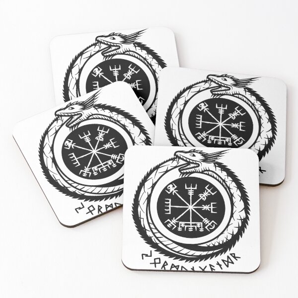 Item preview,  Jormungandr -  Norse Mythology - runic compass designed and sold by Georgy09.