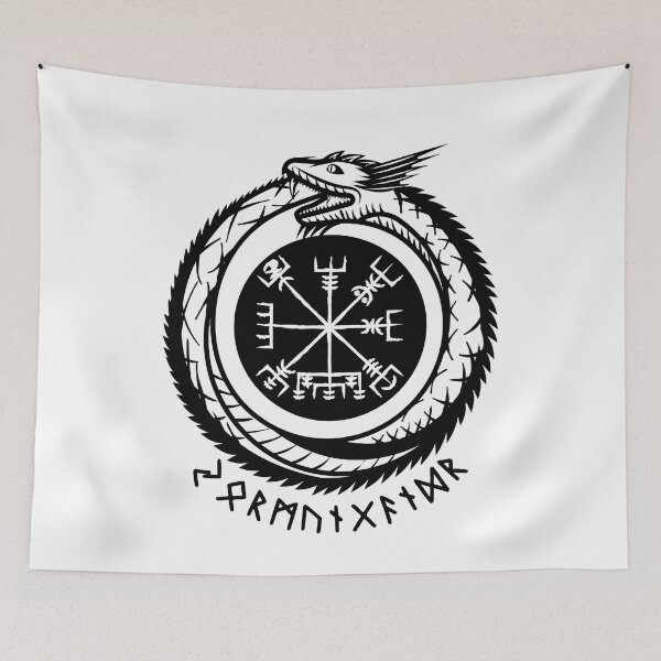 Item preview,  Jormungandr -  Norse Mythology - runic compass designed and sold by Georgy09.