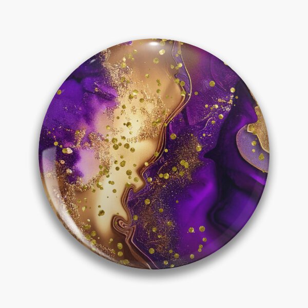 Item preview, Purple & Gold Abstract designed and sold by Cordialpress.