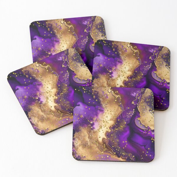 Item preview, Purple & Gold Abstract designed and sold by Cordialpress.