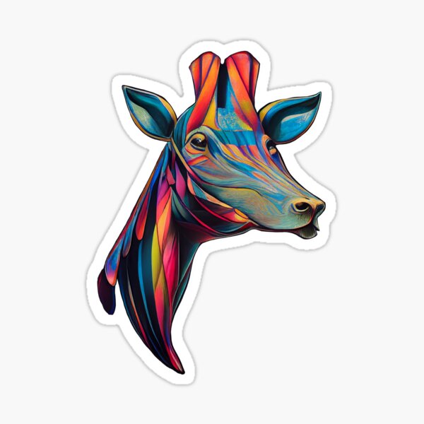 Item preview, Colorful Giraffe designed and sold by ezps.
