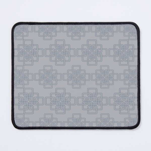 Item preview, Celtic Knot Pattern On Charcoal Gray And Metallic Gray Background designed and sold by burbankdesigns.