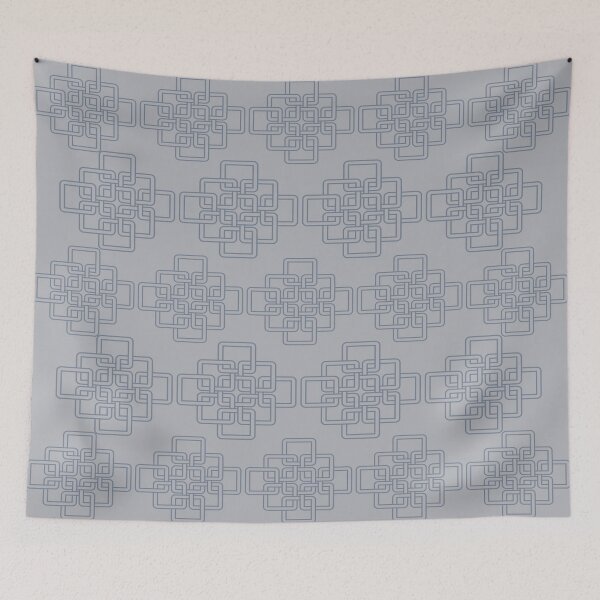 Item preview, Celtic Knot Pattern On Charcoal Gray And Metallic Gray Background designed and sold by burbankdesigns.