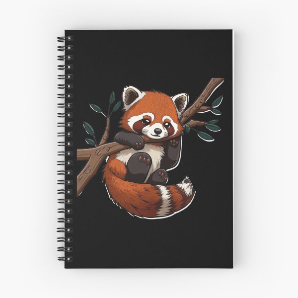 Item preview, Cute Red Panda Hanging From A Tree Branch designed and sold by MoodyApparel.