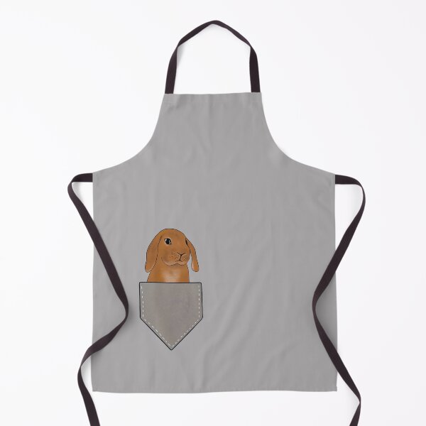 Item preview, Rabbit in Pocket | Cute Bunny Design | Rabbit in Shirt Pocket Light Grey designed and sold by bashfulbunnies.