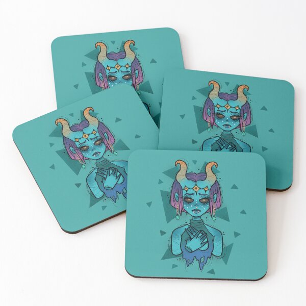 Item preview, Horned Demon Lady - Creepy Cute | DTIYS Challenge Entry designed and sold by TinyKatCreative.