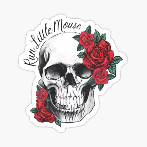 Run Little Mouse Haunting Adeline Quote Sticker