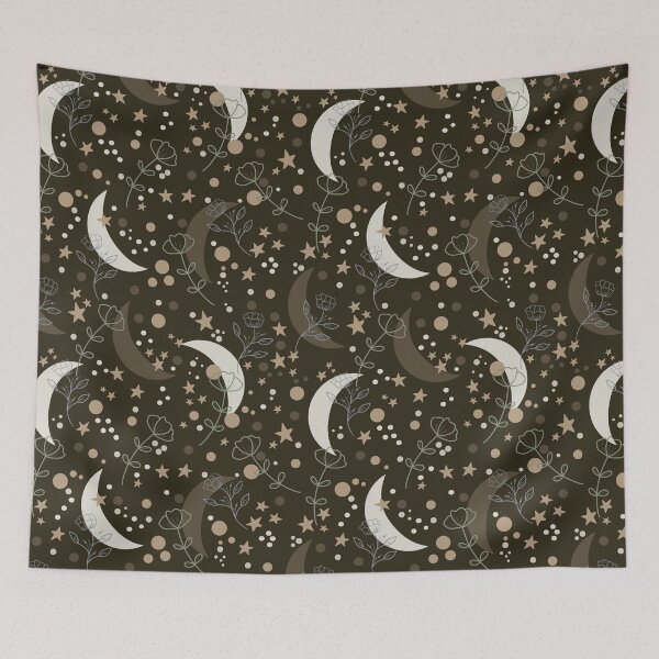 Item preview, Boho Moon Floral designed and sold by ChantalDesign.
