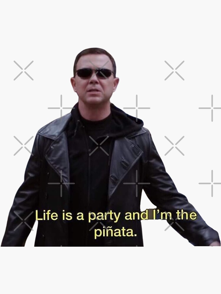 Thumbnail 3 of 3, Sticker, Charles Boyle Life Is A Party And I'm The Pinata designed and sold by selmaal.