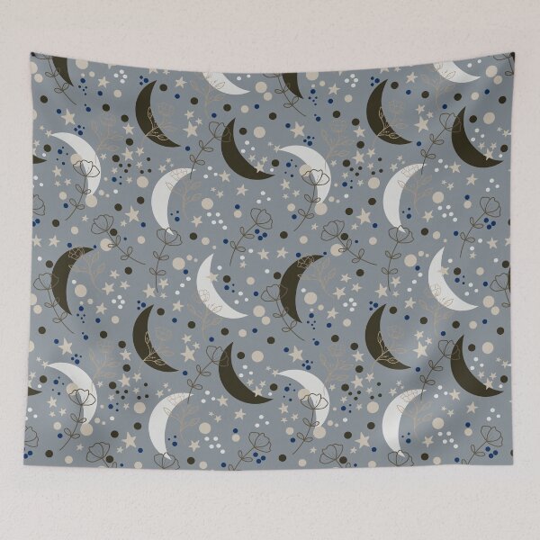 Item preview,  Boho Moon Floral designed and sold by ChantalDesign.