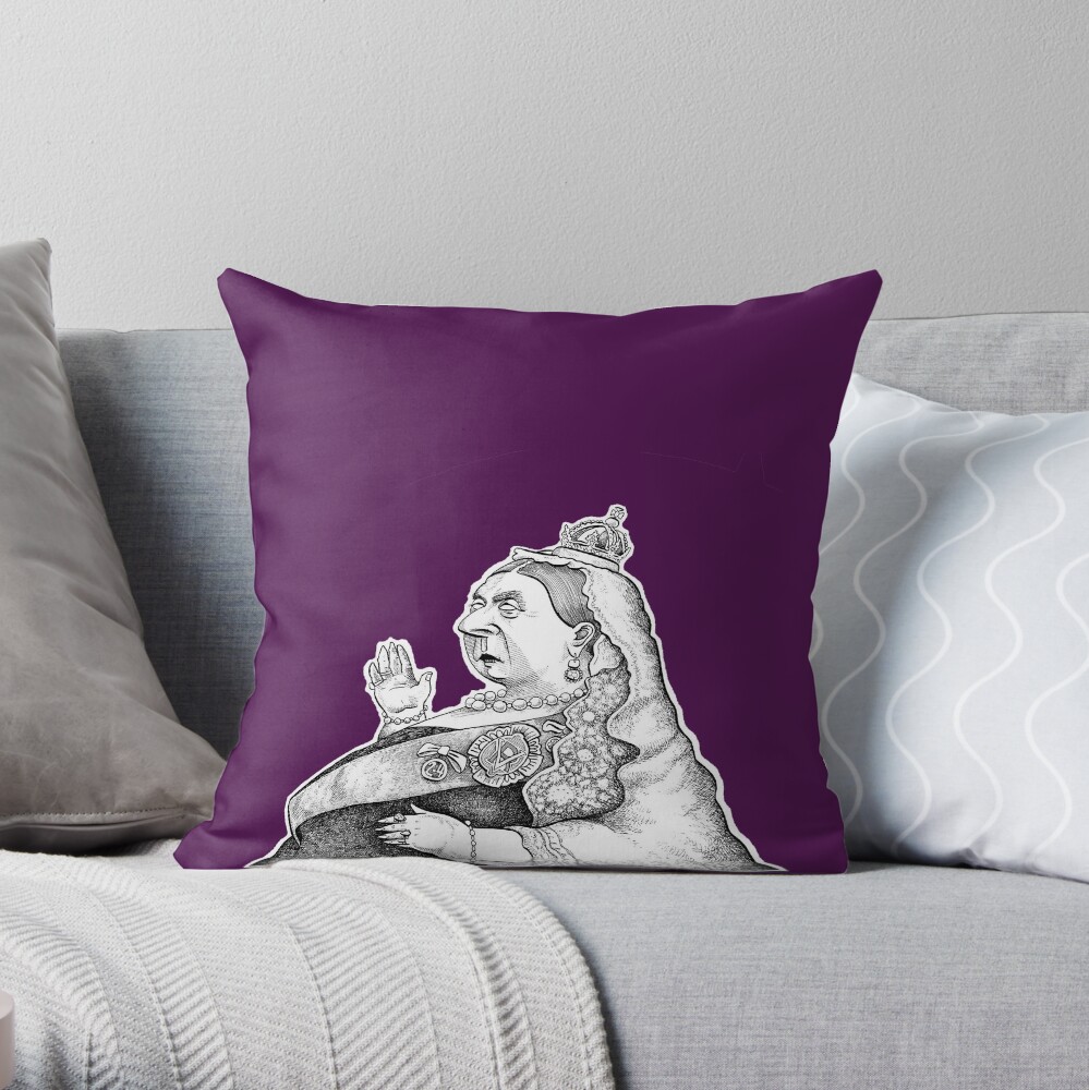 Queen Victoria Throw Pillow