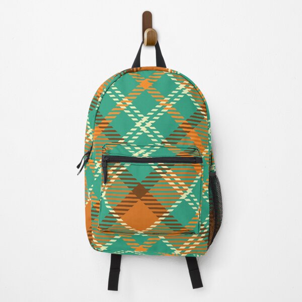 Item preview, Vintage Y2K plaid greenorange background designed and sold by UnaWu533.