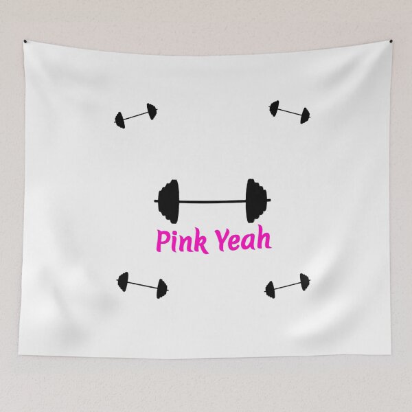 Item preview, Pink Barbell Pattern designed and sold by Pink  Yeah.