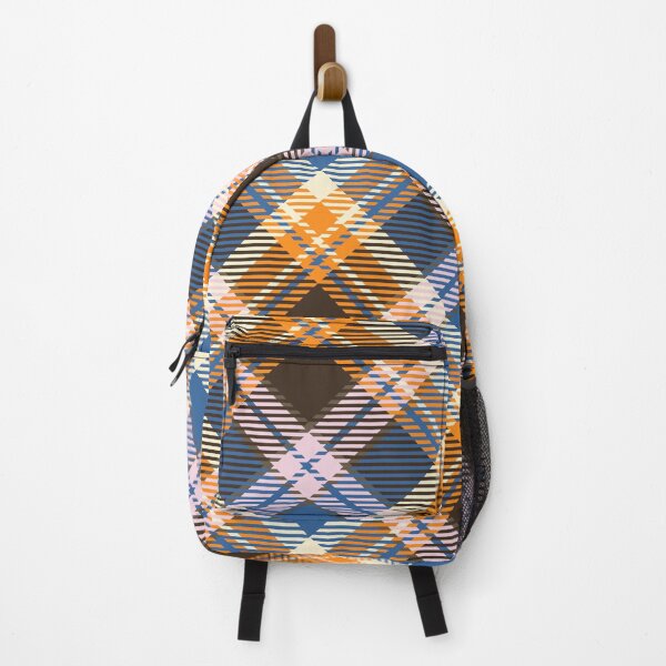 Item preview, Vintage Y2K plaid bluebrown background designed and sold by UnaWu533.