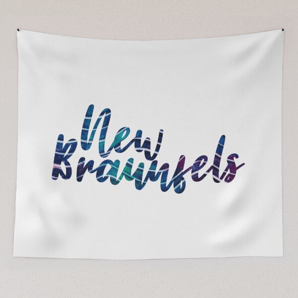 Item preview, New Braunfels - wavy moody blue designed and sold by faironestoo.