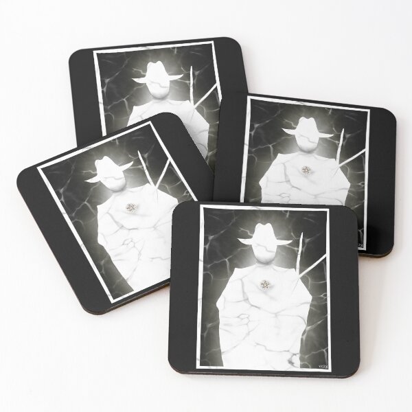 Item preview, Man in Black (in white) designed and sold by MarshallWSL.