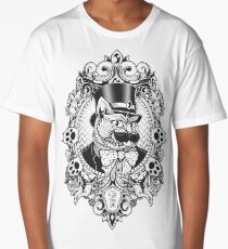 Hipster Mustache Cat Long T-Shirt