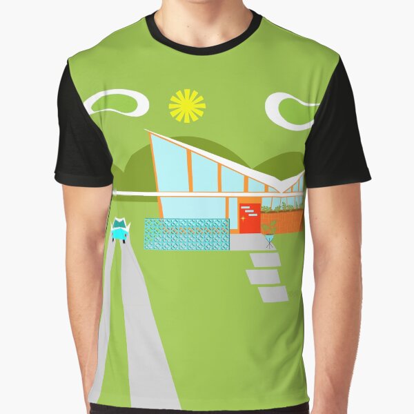 Item preview, Retro Palm Springs House  designed and sold by StrangeLilOnion.