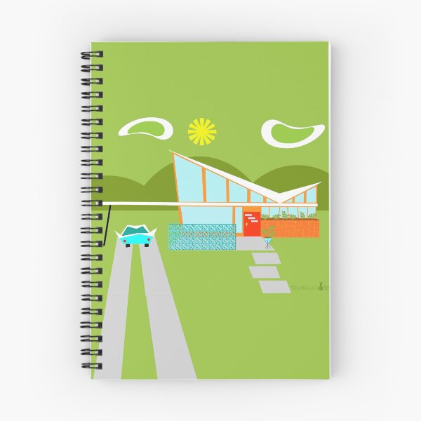 Item preview, Retro Palm Springs House  designed and sold by StrangeLilOnion.
