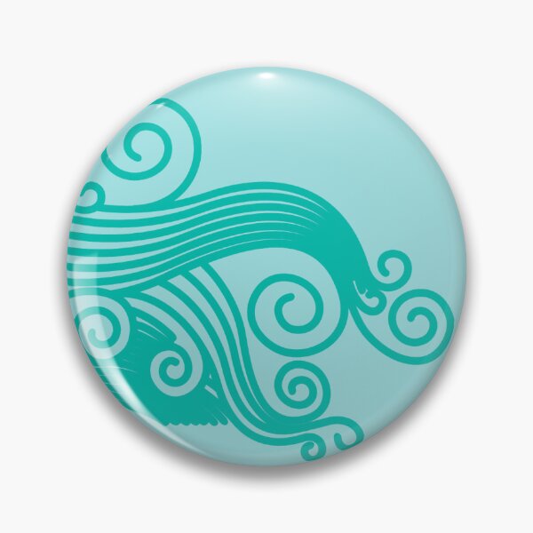 Item preview, Teal Curving Wave Line Design designed and sold by ErinReneTaylor.