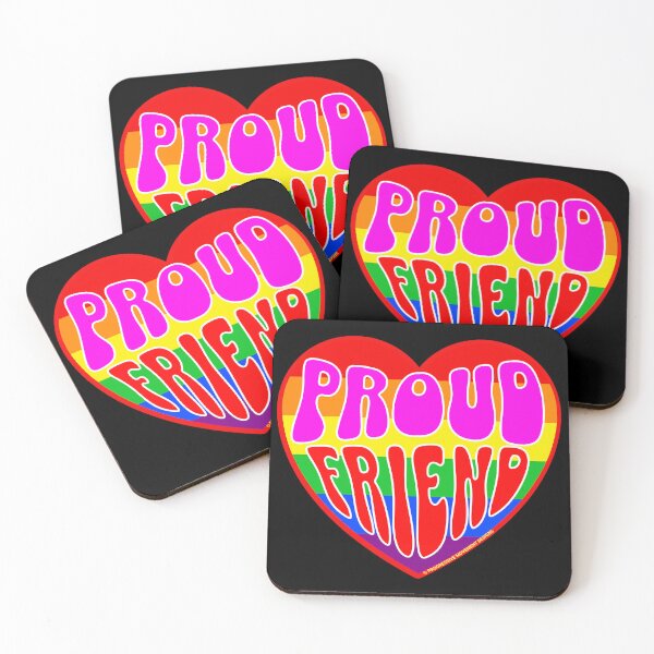 Item preview, PMD00333 Progressive Movement Designs Valentine heart v33  Proud Friend anti bullying for LGBTQ progressives or straight ally designed and sold by ProgressiveLeft.