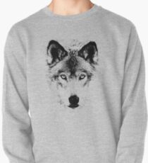 Wolf Face. Digital Wildlife Image. Sweatshirt