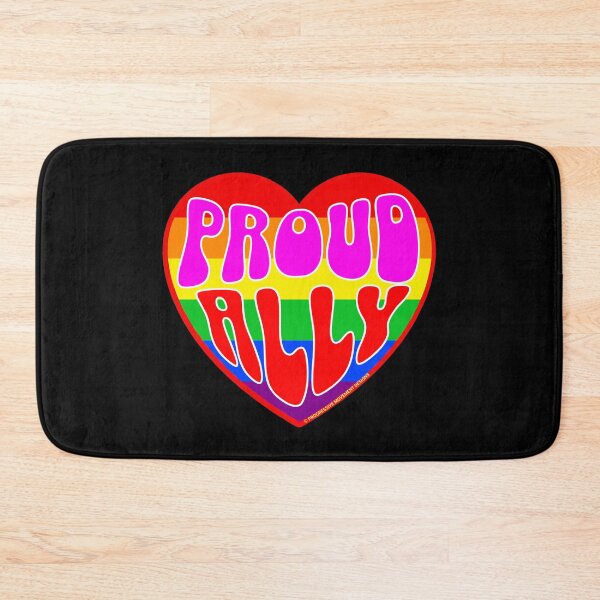 Item preview, PMD00334 Progressive Movement Designs Valentine heart v34 Proud Ally anti bullying for LGBTQ progressives or straight ally designed and sold by ProgressiveLeft.
