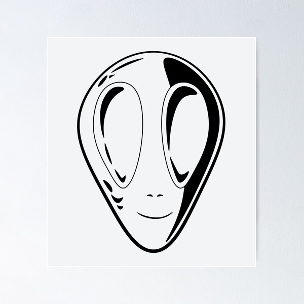 Item preview, Classic Alien Head 06 v2 designed and sold by TwistedByArt.