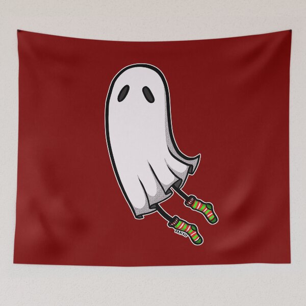 Item preview, Christmas Socks Ghost designed and sold by JanGrackle.