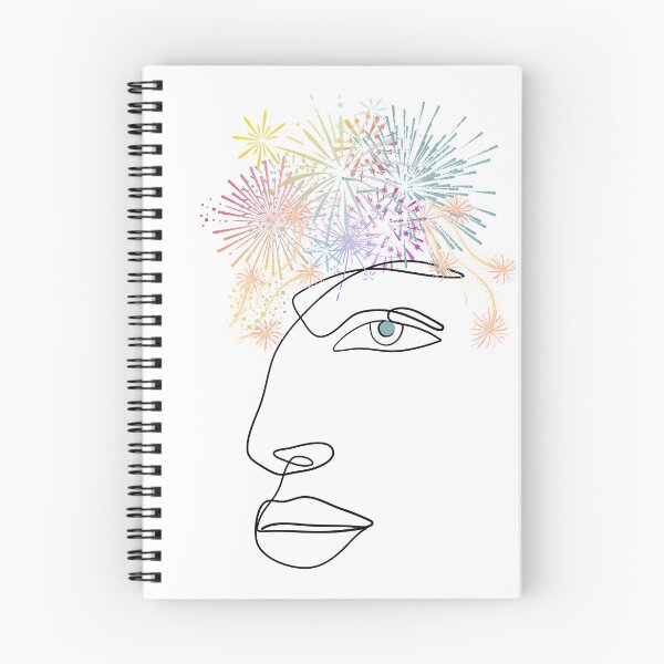 Item preview, Fireworks Female | Shine Your Light | Beautiful Woman Sketch designed and sold by FrequencyV.