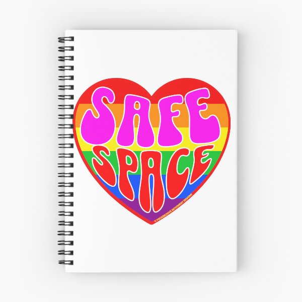 Item preview, PMD00335 Progressive Movement Designs Valentine heart v35 Safe Space anti bullying for LGBTQ progressives or straight ally designed and sold by ProgressiveLeft.