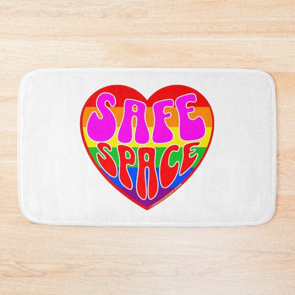 Item preview, PMD00335 Progressive Movement Designs Valentine heart v35 Safe Space anti bullying for LGBTQ progressives or straight ally designed and sold by ProgressiveLeft.