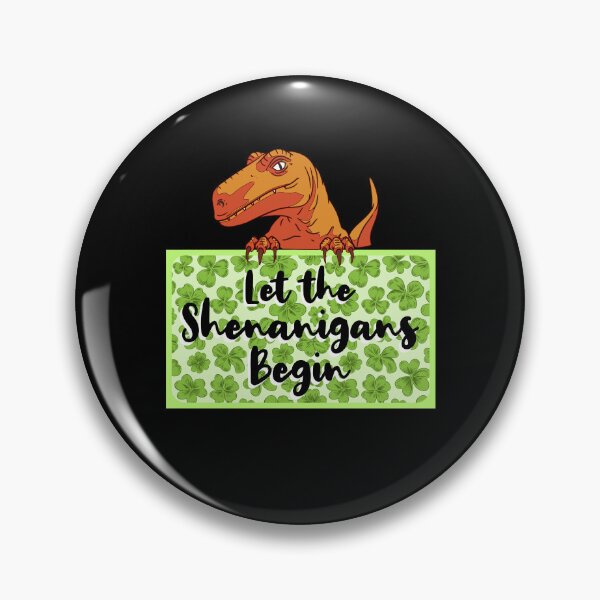 Item preview, Let Shenanigans Begin Dinosaur St Patty designed and sold by artfulnotebook.