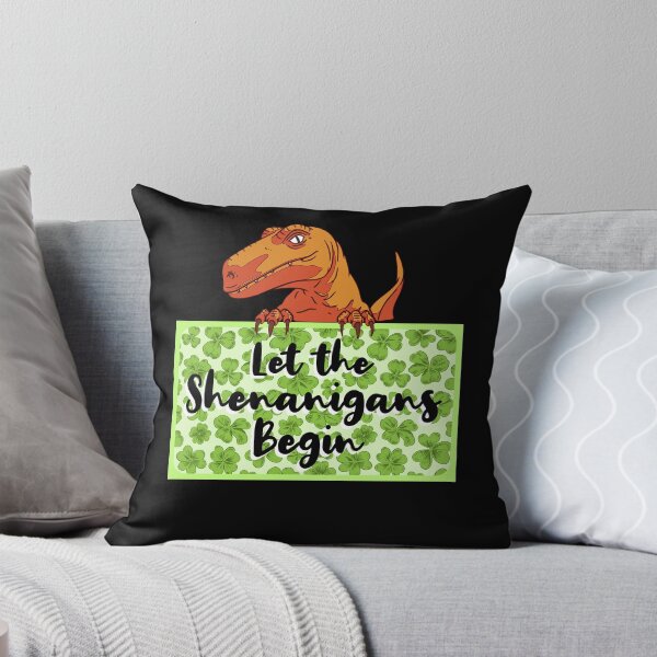Item preview, Let Shenanigans Begin Dinosaur St Patty designed and sold by artfulnotebook.