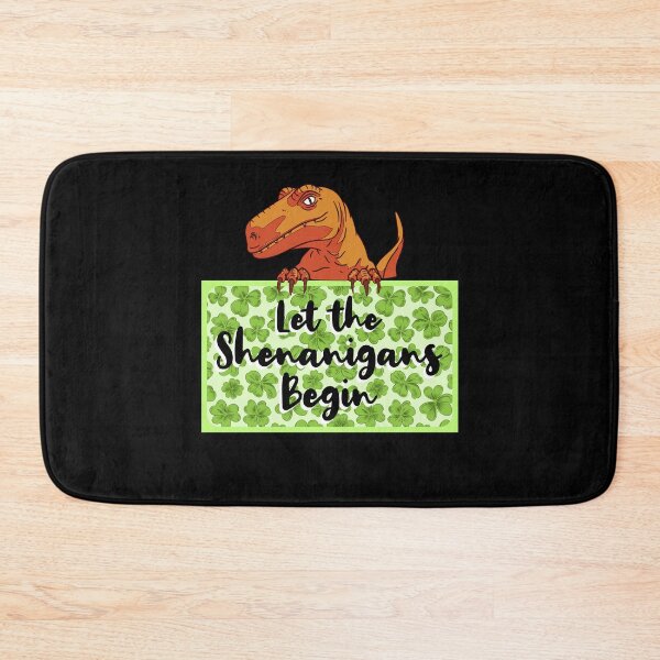Item preview, Let Shenanigans Begin Dinosaur St Patty designed and sold by artfulnotebook.