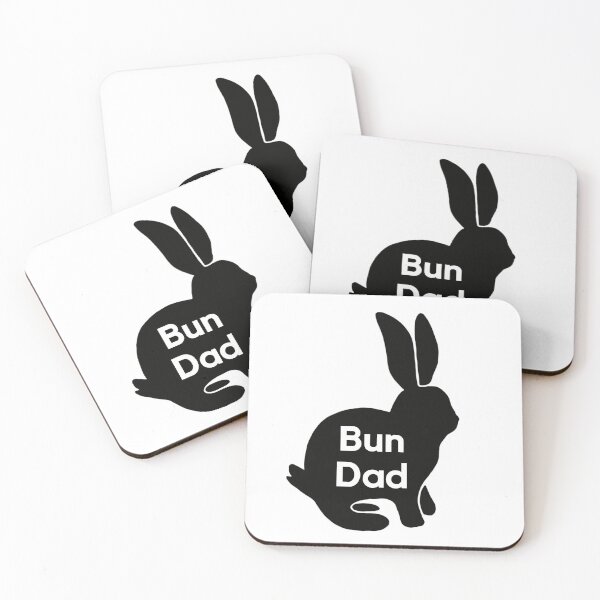 Item preview, Bun Dad | Black Rabbit Silhouette | Rabbit Dad designed and sold by bashfulbunnies.