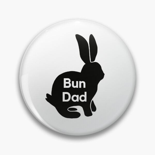 Item preview, Bun Dad | Black Rabbit Silhouette | Rabbit Dad designed and sold by bashfulbunnies.